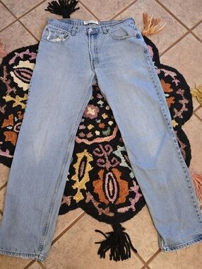 🔥🔥Y2k Levis 550 Made In Mexico Baggy Blue Jeans🔥🔥Size 33w X 33L Relaxed Fit